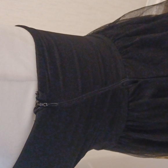 2/$70 Black Strapless Dress with Gold Detailing - Fits Size XS - Picture 5 of 8